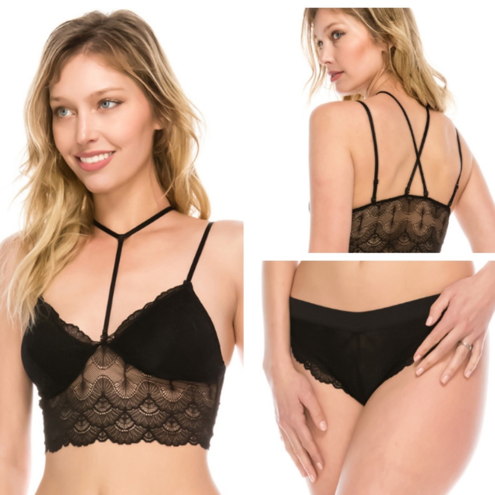❤BRALETTE TOP BRA & BIKINI PANTIE BUNDLE SET